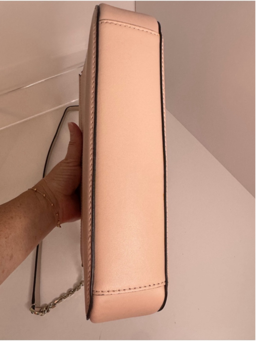 #405 Kate Spade NWT Magnolia Street Isabella Leather Blush Pink Crossbody Bag - Picture 7 of 17